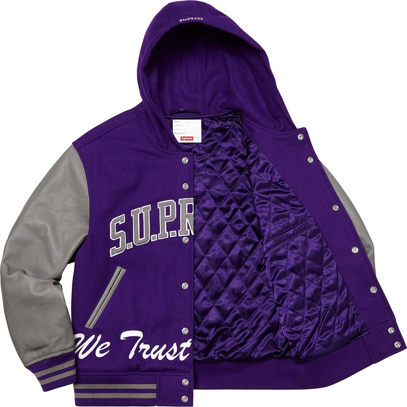 King Hooded Varsity Jacket view 7